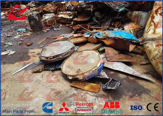 주문 유압 금속 물통 압박 포장기 드럼 압박 기계 1150년 x 1500년 x 2950mm 크기 online manufacture