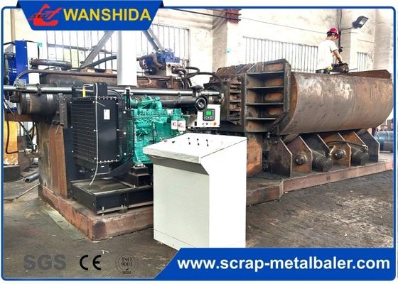 주문 Scrap metal baling press machine with feeding grab for waste aluminum profile light scrap metal online manufacture
